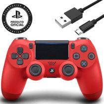 Dualshock 4 Vermelho Magma Controle PS4 Original Sony 12 Meses de Garantia