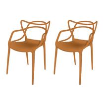 Duas Cadeiras para Sala de Estar Berrini Terracota