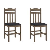 Duas Cadeiras para Sala de Jantar Madeira Maciça 200 Duas Cadeiras para Sala de Jantar Madeira Maciça 200