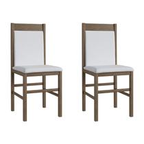 Duas Cadeiras para Sala de Jantar Madeira Maciça 600 Duas Cadeiras para Sala de Jantar Madeira Maciça 600