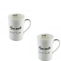 Duas Canecas de Porcelana - Boa noite