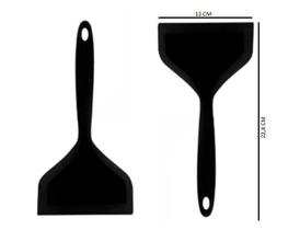 Duas Espátulas Larga Silicone Cabo Maciço 25,8 Cm Unyhome. Duas Espátulas Larga Silicone Cabo Maciço 25,8 Cm Unyhome.