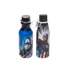 Duas garrafas conjuntas Capitão América plástico retrô