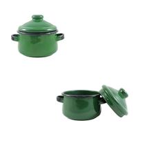 Duas Mini Caçarola Agata - 500 ML - Verde Floresta - Indução