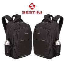Duas Mochilas de Viagem Executiva Sestini, Notebook 15,6 Polegadas, Preta, Resistente, Garantia Vitalícia Duas Mochilas de Viagem Executiva Sestini, Notebook 15,6 Polegadas, Preta, Resistente, Garantia Vitalícia