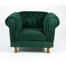 Duas Poltronas Chesterfield Capitone Luis XV - Suede Verde Musgo / decoração, sala tv estar, recepção Duas Poltronas Chesterfield Capitone Luis XV - Suede Verde Musgo / decoração, sala tv estar, recepção