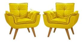 Duas Poltronas Chesterfield Luxo Opala -SUEDE AMARELO / SALA, RECEPÇÃO,ESCRITÓRIO Duas Poltronas Chesterfield Luxo Opala -SUEDE AMARELO / SALA, RECEPÇÃO,ESCRITÓRIO