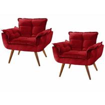 Duas Poltronas Chesterfield Luxo Opala -SUEDE VERMELHO / SALA, RECEPÇÃO, ESCRITÓRIO Duas Poltronas Chesterfield Luxo Opala -SUEDE VERMELHO / SALA, RECEPÇÃO, ESCRITÓRIO
