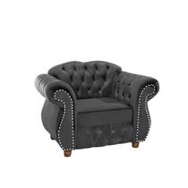 Duas Poltronas Chesterfield Merlo - Veludo Cinza Chumbo / Decoração, recepção , barbearia, sala tv estar Duas Poltronas Chesterfield Merlo - Veludo Cinza Chumbo / Decoração, recepção , barbearia, sala tv estar