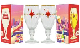 Duas Taças Stella Artois Grande 650ml - Série Limitada Ambev - Globimport
