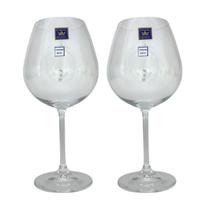 Duas Unidades Taças de Vinho Tinto 650ml Cristal Bohemia