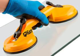 Duas Ventosa Dupla Vácuo Pisos Porcelanato Mármore 60kg 2 Unidades The Black Tools Duas Ventosa Dupla Vácuo Pisos Porcelanato Mármore 60kg 2 Unidades The Black Tools