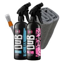 Dub Boyz Shark Glass Limpa Vidros Espelhos Faróis e Soft Pig Limpador multiuso Com 2 Microfibras e Pincel Dub Boyz Shark Glass Limpa Vidros Espelhos Faróis e Soft Pig Limpador multiuso Com 2 Microfibras e Pincel