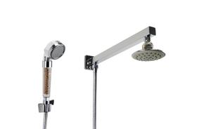 Ducha 10 cm em ABS com Desviador Embutido e Duchinha Manual com Esferas Ionizantes com Trava Ducha 10 cm em ABS com Desviador Embutido e Duchinha Manual com Esferas Ionizantes com Trava