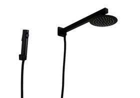 Ducha 15 cm Preto Fosco em Inox com Chuveirinho Manual em ABS Ducha 15 cm Preto Fosco em Inox com Chuveirinho Manual em ABS