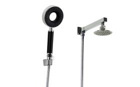 Ducha ABS 10 cm com Cano Parede 20 cm com Chuveirinho Manual com 2 Jatos e Trava Ducha ABS 10 cm com Cano Parede 20 cm com Chuveirinho Manual com 2 Jatos e Trava