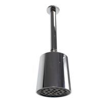 Ducha ABS Cromada Thick Redonda com Cano Suporte de Teto 20 cm