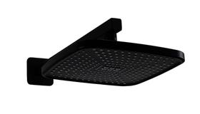 Ducha ABS Quadrado 21 cm com Braço Suporte de Parede 36 cm