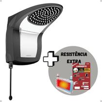 Ducha Acqua Jet Black Ultra + Resistencia Acqua Ultra 220v/7800w