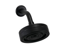 Ducha Auto-Limpante Preto Fosco ABS c/ Braço de Parede