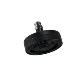 Ducha Auto-Limpante Preto Fosco Redondo com Niple de Teto