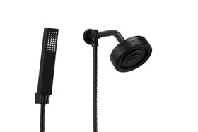 Ducha AutoLimpante ABS Preto com Ducha Manual 3 Jatos