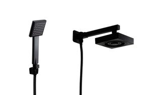 Ducha Autolimpante Black ABS com Desviador e Chuveirinho de Mão Ducha Autolimpante Black ABS com Desviador e Chuveirinho de Mão