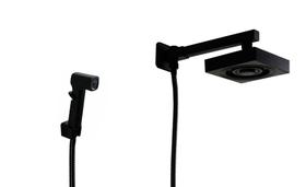 Ducha AutoLimpante em ABS Black de Parede com Ducha Manual