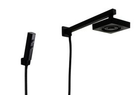 Ducha AutoLimpante Preto ABS com Chuveirinho Manual Black