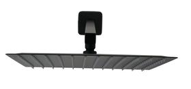 Ducha Black 30 Cm Inox Com Braço Parede Matte 28 cm