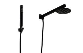 Ducha Black Redonda Inox 15 cm Parede com Ducha Manual de ABS