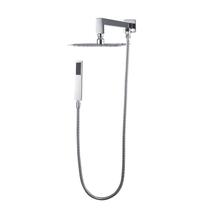 Ducha Chuveiro 20Cm Com Desviador Aço Inox 304 Mundaú Pingoo.casa - Prata