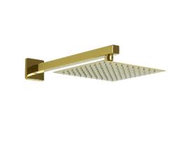 Ducha Chuveiro 20x20 Golden Slim Inox Com Braço 36 Cm Ducha Chuveiro 20x20 Golden Slim Inox Com Braço 36 Cm