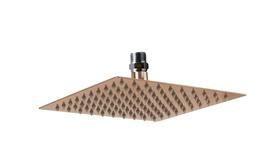 Ducha Chuveiro 20x20 Slim Inox Rose Golden Com Niple Suporte De Teto Ducha Chuveiro 20x20 Slim Inox Rose Golden Com Niple Suporte De Teto