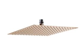 Ducha Chuveiro 30x30 Slim Inox Rose Golden Com Niple Suporte De Teto Ducha Chuveiro 30x30 Slim Inox Rose Golden Com Niple Suporte De Teto