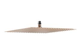 Ducha Chuveiro 40x40 Slim Inox Rose Golden Com Niple Suporte De Teto Ducha Chuveiro 40x40 Slim Inox Rose Golden Com Niple Suporte De Teto