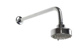 Ducha Chuveiro 5 Jatos em ABS Redonda c/ Cano de Parede