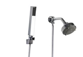 Ducha Chuveiro ABS 5 Jatos com Ducha Manual Retangular Trava