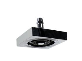Ducha Chuveiro ABS AutoLimpante Cromada Quadrada c/ Niple