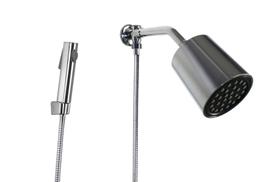 Ducha Chuveiro ABS Redondo Cromado d/ Parede c/ Ducha Manual