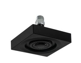 Ducha Chuveiro AutoLimpante ABS Preto Fosco Quadrado com Niple Ducha Chuveiro AutoLimpante ABS Preto Fosco Quadrado com Niple