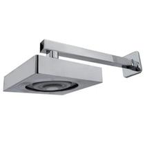 Ducha Chuveiro Autolimpante Quadrado de Parede Longo Cromado Inox 201 - Big Obra