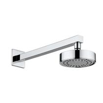 Ducha Chuveiro Autolimpante Redondo de Parede Longo Cromado Inox