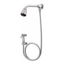 Ducha Chuveiro C/ Desviador Metal Cromado Com Flexível 180cm Ducha Chuveiro C/ Desviador Metal Cromado Com Flexível 180cm