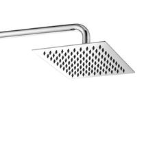 Ducha Chuveiro Cromado Inox 20x20 Slim Suporte Redondo Banheiro Banho Piscina Area Externa Ducha Chuveiro Cromado Inox 20x20 Slim Suporte Redondo Banheiro Banho Piscina Area Externa