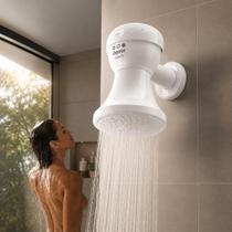 Ducha Chuveiro Duchinha SS 3 Temperaturas Zagonel 127v ou 220v Branco Pequeno Pratico Chuveirinho Ducha Chuveiro Duchinha SS 3 Temperaturas Zagonel 127v ou 220v Branco Pequeno Pratico Chuveirinho