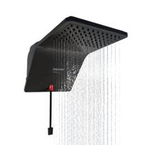 Ducha Chuveiro Eletrônica Com Led Ducali Zagonel - Preta Voltagem:220v 220v