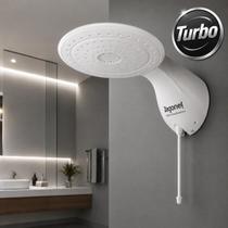 Ducha Chuveiro Eletronico Branco Optima Turbo Zagonel 127v ou 220v Grande Moderna Potente Eficiente Ducha Chuveiro Eletronico Branco Optima Turbo Zagonel 127v ou 220v Grande Moderna Potente Eficiente