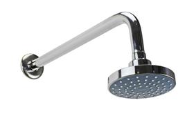 Ducha Chuveiro Flatt Articulado ABS c/ Braço Parede Redondo