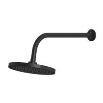 Ducha Chuveiro Fria Redonda Preto Fosco 20x20